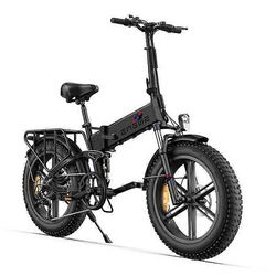 ENGWE ENGINE X - Sähköinen kokoontaitettava polkupyörä 20" - Irrotettava akku 48V13Ah - Toimintasäde 120 km - Fatbike, Musta