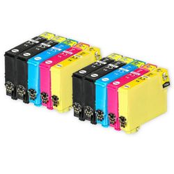 Go Inks 2 sarjaa 4 + ylimääräistä mustaa mustekasettia korvaamaan Epson T2996+2991 (XXL-sarja) Yhteensopiva/ei-OEM-valmistaja Go Inksiltä (10 muste...