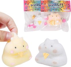 Leadthin 2kpl taba squishy hamsterilelu, taba squishy lelut lapsille, squishy hamsteri hiljaiset fidget lelut, stressin lievitys squishies puristav...