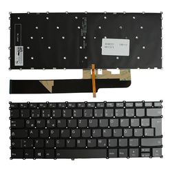 Power4Laptops Lenovo IdeaPad S540-14IWL baggrundsbelyst grå tysk layout udskiftning laptop tastatur