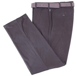 BRUHL Montana Pima Stretch Gabardine Efterårsvægt Chinos - Antracit Grå W32 L30