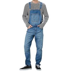Varychmoo Mænd Seler Jeans Bukser Denim Dungarees Overalls Bib og Brace Work Pants Mørkeblå 3XL