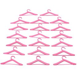 20 stk Pink bøjler til Barbies Dukker Tøj Tilbehør Plastic bøjler 20 Pcs