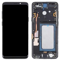 Yhteensopiva Samsung Galaxy S9+ G965 C-luokan LCD-näytön ja digitointikokoonpanon + kehysosan kanssa (TFT-tekniikka) (ilman logoa) Musta