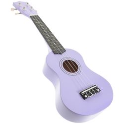 Vintage-tyylinen puinen ukulele-kitara varhaiskasvatukseen, luova oppimisväline 3-vuotiaille ja sitä vanhemmille Violetti 53X17.5X7CM