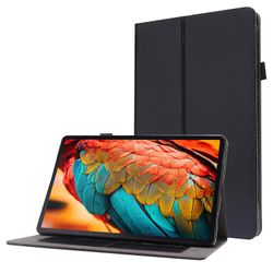 Pu skinn flatt anti fallende deksel beskyttende skall for Lenovo Tab P11 Svart