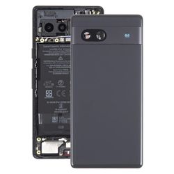 Google Pixel 7A:n alkuperäinen akun takakansi kameran linssinsuojuksella Musta