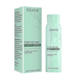 EELHOE 100ml Free Air ja Fluffy Spray Oil Control Huuhtelematon Nopeasti kuivuvat virkistävät luonnolliset hiukset