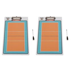 2kpl lentopallon urheiluvalmennuslautakunnan valmentajien leikepöytä pyyhittävällä kynällä