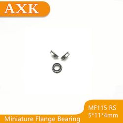 Real Top Fashion Mf115-2rs Leje 5x11x4mm ( 10 stk ) Abec-1 Miniature Flanged Mf115rs Kuglelejer Lf-1150ddy04