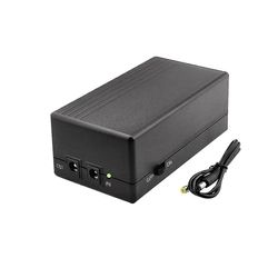 12v 2a Uafbrydelig strømforsyning Mini Ups 12000mah batteri backup til cctv &wifi router nødsituation Sort