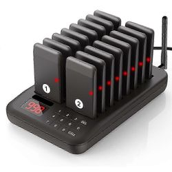 Ravintolan pager-järjestelmä, hakulaitteet ravintoloille 20 vierashakua, summerit värinä vilkkuva custome