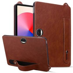 For Honor Pad 9 Case käsihihna jalusta nahkainen tabletin kansi - ruskea Monivärinen Brown
