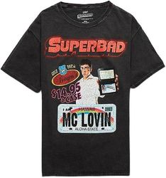 Superbad McLovin T-shirt til mænd - Sort størrelse medium L