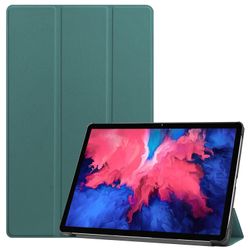 König Tablet Sleeve til Lenovo Tab P11 Beskyttelsesetui Tegnebog Cover 360 etuier Grøn