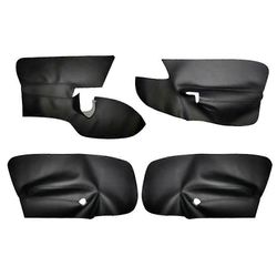 4 kpl/setti mustaa vasemmanpuoleista ohjauspyörää, 4-ovinen, käsinojan paneelin nahkapäällinen, sisäverhoilu MK5:lle 2005-2010, työkaluineen