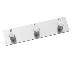 Coosilo Robe Hook væg håndklæde badeværelse rustfrit stål Coat Rustproof Bøjle sølv 3 Hooks