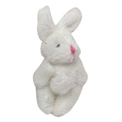 Mini Bunny Toy Plysj Rabbit Utstoppet Animal Soft Toy For nøkkelring DIY Craft