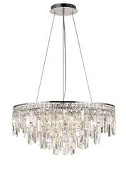 Inspired Lighting Maddison Loft Vedhæng Runde 8 Lys G9 poleret Krom, Crystal