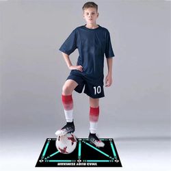Fotball Footstep Training Mat, Fotball Training Mat, Anti-Skli støtdemping Training Mat Som vist