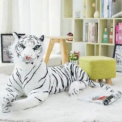 30-120 cm elävä tiikerileopardi pehmolelut pehmeät villieläimet simulaatio valkoinen tiikeri jaguar nukke lapset lasten syntymäpäivälahjat 30cm