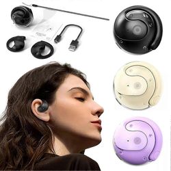 Pro Language Translator -kuulokkeet, langattomat Bluetooth-käännöskuulokkeet, 75 kielen tarkkuuskäännös, musiikki- ja diskanttituki Violetti