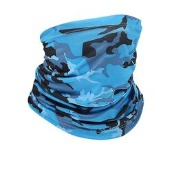 Solbeskyttelse Variabel Bib Neck Udendørs Ice Wire Riding Mask Mænd og kvinders tynde fiskehoved Cover Sports Magic Tørklæde Safir blå camouflage