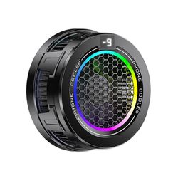 Puhelimen jäähdytystuuletin 3-vaihteinen säädettävä jäähdytin Hiljainen jäähdytystuuletin puolijohdemagneettinen jäähdytyselementti vaaleanmustalla...