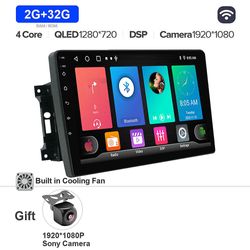 Bicaco Android 13 Bilradio Qled Gps Navigation Multimedia Player för Jeep Compass / commander / grand Cherokee / wrangler / liberty Autoradio 2G-32...