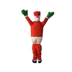 Hængende julemand Tøj Dekoration Klatring Julemanden Hængende ornament Julepynt Rød 110cm