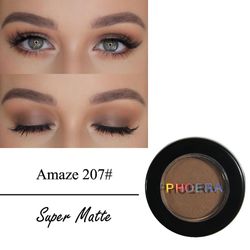 Aoweisia Phoera 12 farver Mat Eye Shadow Pulver Pigment Langvarig Bright Øjenskygge Makeup Vandafvisende Beauty fyldes op Tslm1 207 5CM*5CM*2CM