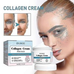 OUHOE Collagen Anti-Wrinkle Cream häivyttää juonteita, kosteuttaa, kiinteyttää, pehmentää ja anti-agin