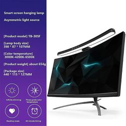 Kaareva näyttö näyttö Riippuva lamppu Valopalkki Rgb Värikäs tausta Ilmapiiri Kevyt Portaaton himmennys PC-näytön valopalkki 30SF EI RGB