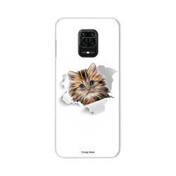 Crazy Kase Skrog til Xiaomi Redmi Note 9 Pro Soft Cute Cat