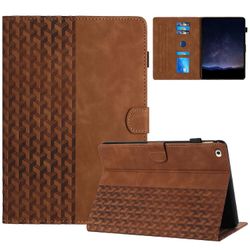 Nahkakotelo iPad mini/ mini 2 / mini 3 / mini 4 / mini (2019) 7,9 tuuman rakennuspalikoille painettu tabletin kansi Ruskea