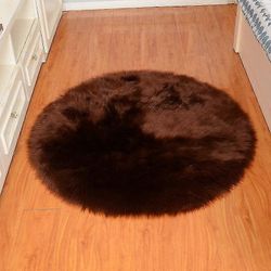 Kylpymatto liukumaton imukykyinen suihku kylpyhuone matto yksinkertainen pehmo Ruskea Diameter 40cm