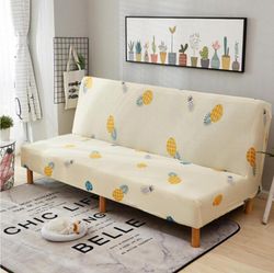 Ruili Armløs folde sovesofa cover universel all inclusive full cover sommer sofa cover universel stof sofa pude 160