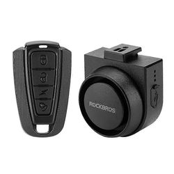 ROCKBROS Langaton Pyörähälytin Kaukosäätimellä - Varkaudenesto Sähkökello & Turvavaroitustorvi Polkupyörille musta