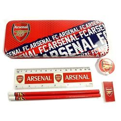 Arsenal FC Crest Tinn Skrivesaker Sett Rød/hvit/blå One Size