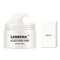 Lanbena Blackhead Remover Cream Paper Plant Pore Strip Nose Acne Rensning