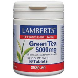 Lamberts grøn te 5000mg faner 60 (8580-60)