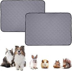 2 kpl Ultra Absorbant Tapis D'urine Lavables pour Chien Pee Pad Antidrapants Tapis de Dressage Rutilisable pour Chiot pour Chien Chat Lapin Tapis pour