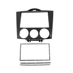 2din autostereoradio fascia Rx-8 Rx8 2003-2008 kojelauta video DVD-soittimen paneelin asennus Musta