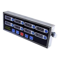 Kaupallinen 8-kanavainen digitaalinen keittiöajastin, ruostumattomasta teräksestä valmistettu laskuajastin hälytyksellä, kello R Black