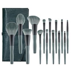 14 Plantain Makeup Brush Set Cangzhou Soft Eye Shadow Brush Sæt for begyndere 14 plantains med tasker