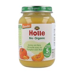 Holle Jar of Pumpkin with Organic Rice 4m+ 190 g