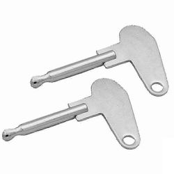 2X virta-avaimet vintage-traktoriin, kaivinkoneeseen ja kuorma-autoon - yleislukkoavain Hopea