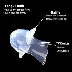 unbrand 1pc silikon Anti snorking tungen enhet søvnapné hjelpemiddel stoppe snorking onesize