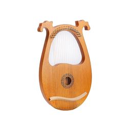 Lyre 16-strenget musikinstrument i træ med stemmenøgle Ekstra streng W