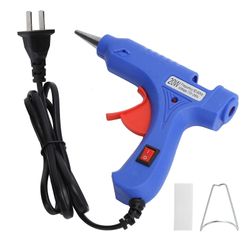 Mini Hot Glue Gun 20W Mini Hot Limpistoler med pinner for DIY Arts Craft - 110-240V, CN-plugg